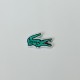 Нашивка Lacoste, 30х19 мм, цвет бирюзовый