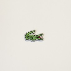 Нашивка Lacoste, 30х19 мм, цвет зеленый