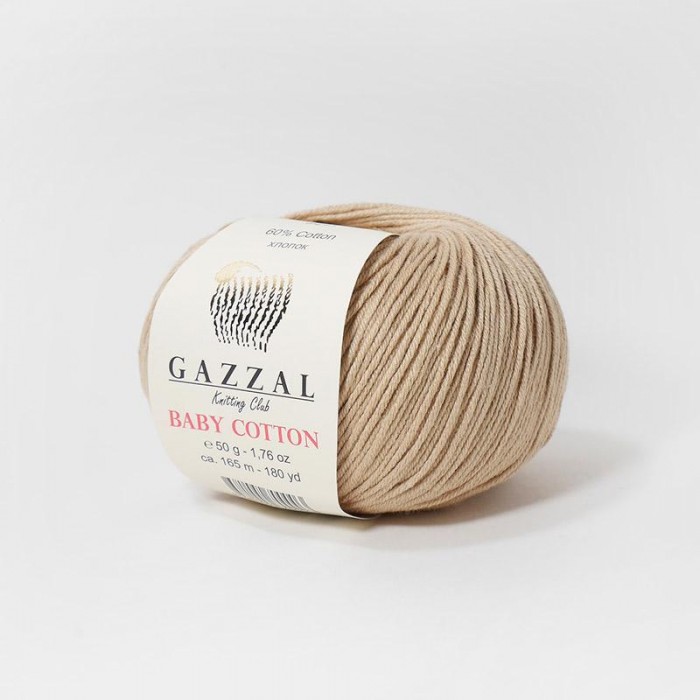 Пряжа Gazzal Baby Cotton. Цвет - 3424 фрез