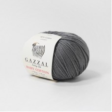 Пряжа Gazzal Baby Cotton. Цвет - 3450 серо-бежевый. 60% хлопок, 40% акрил. 50 г, 165 м