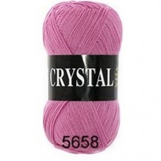 Пряжа CRYSTAL. 100% акрил. 50 г, 275 м. Цвет - 5658 светлый цикламен