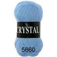 Пряжа CRYSTAL. 100% акрил. 50 г, 275 м. Цвет - 5660 светло-голубой