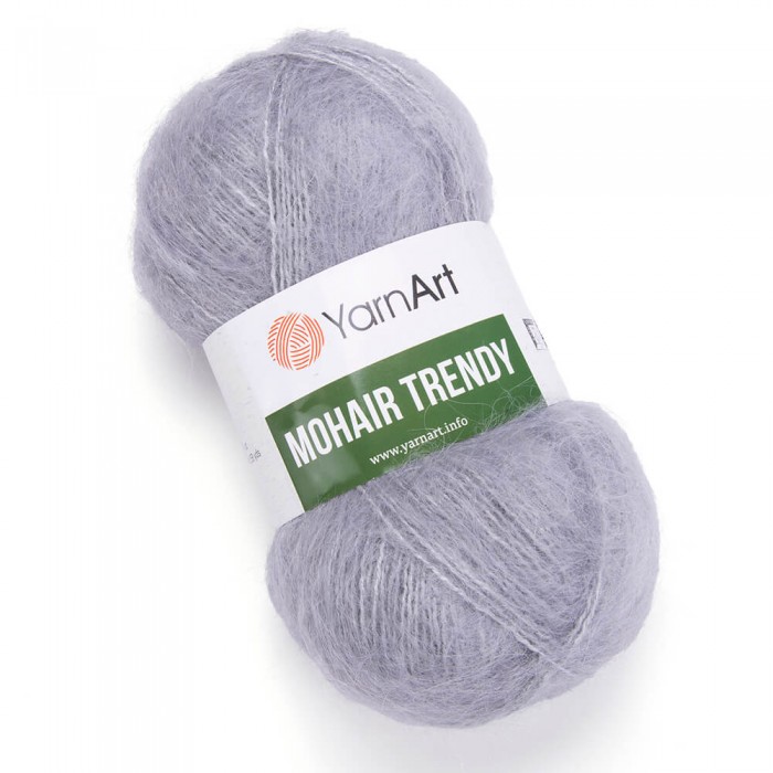 Пряжа Mohair Trendy. Цвет - 113 стальной