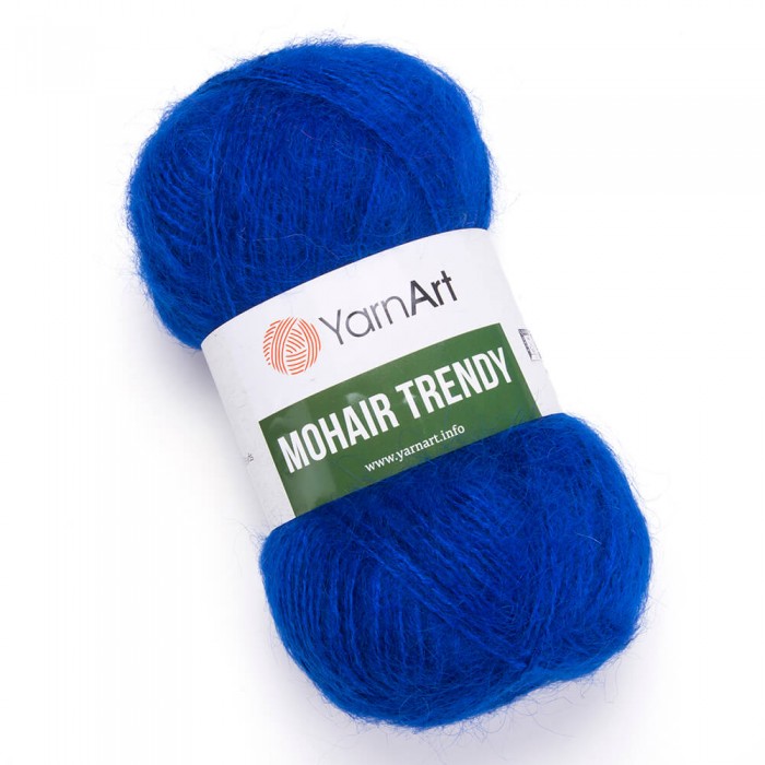 Пряжа Mohair Trendy. Цвет - 128 василек