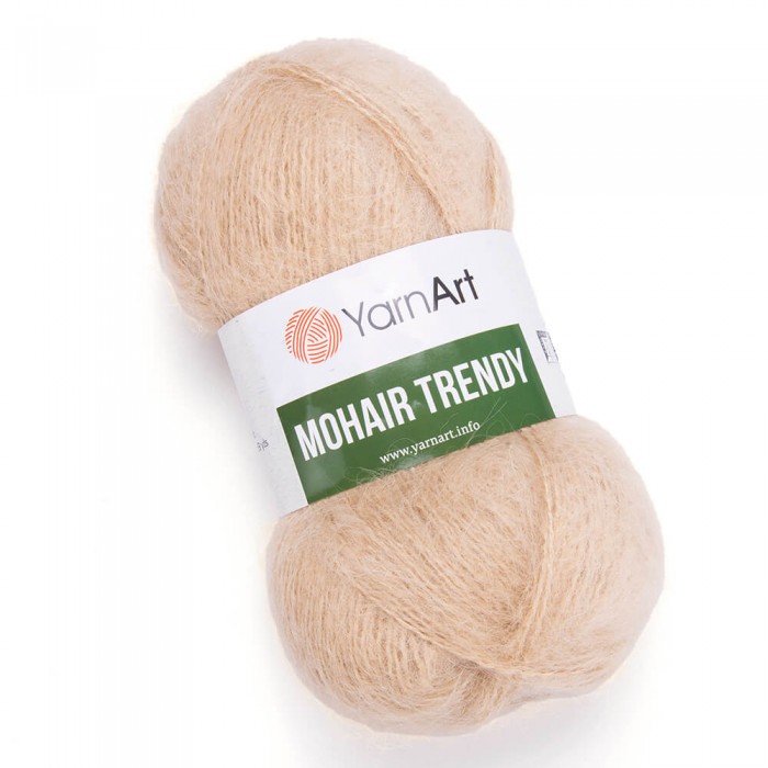 Пряжа Mohair Trendy. Цвет - 134 бежевый