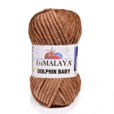 Пряжа Dolphin Baby. Цвет - 80337 кофе с молоком. 100% микрополиэстер. 100 г, 120 м