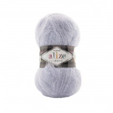 Пряжа Mohair Classic. Цвет - 224 светло-серый. 25% мохер, 24% шерсть, 51% акрил. 100 г, 200 м